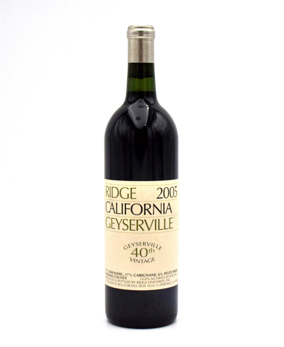 2005 Ridge Vineyards Geyserville