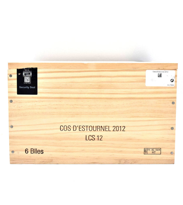 2012 Chateau Cos d'Estournel (Case of 6 Bottles)