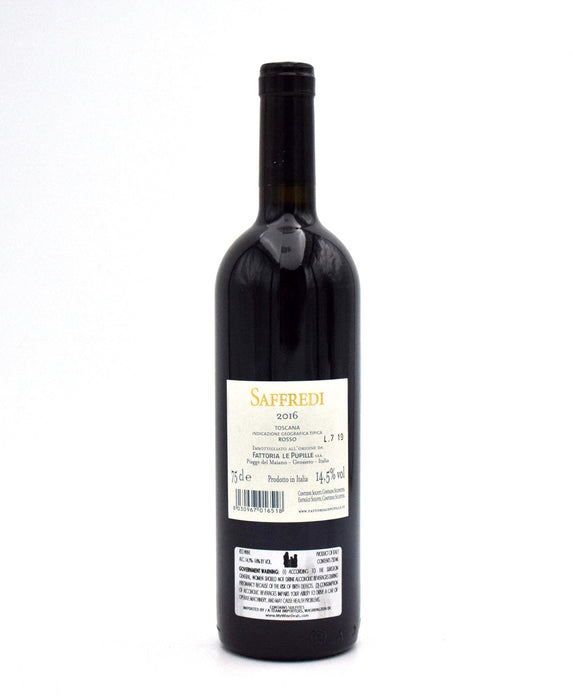 2016 Fattoria Le Pupille 'Saffredi' Maremma Toscana
