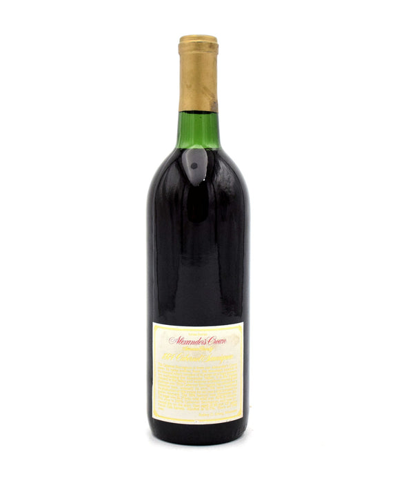 1974 Rodney Strong - Sonoma Vineyards: Single Vineyard 'Alexander's Crown' Cabernet Sauvignon