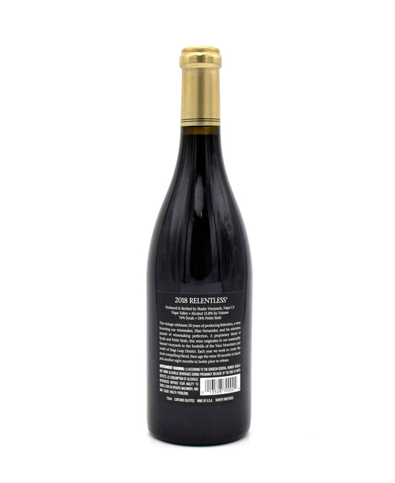 2018 Shafer Vineyards Relentless