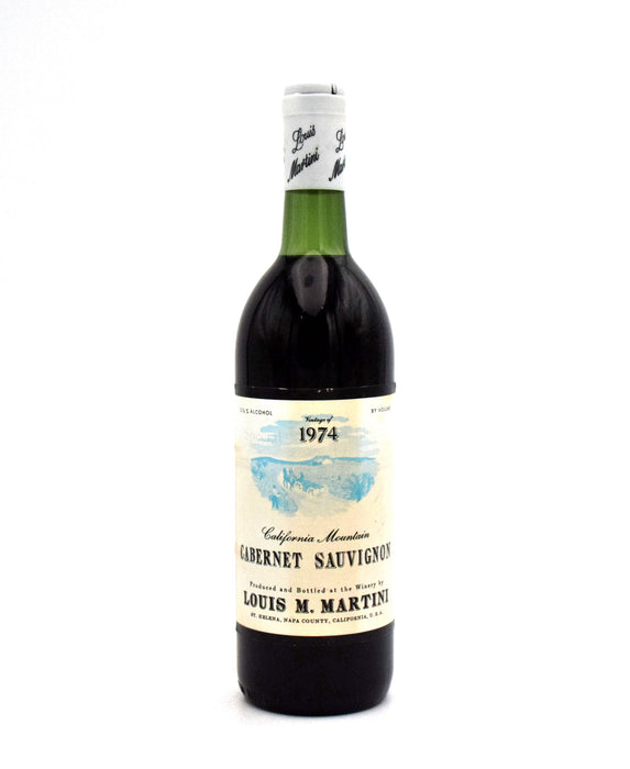1974 Louis M. Martini Napa Valley Cabernet Sauvignon