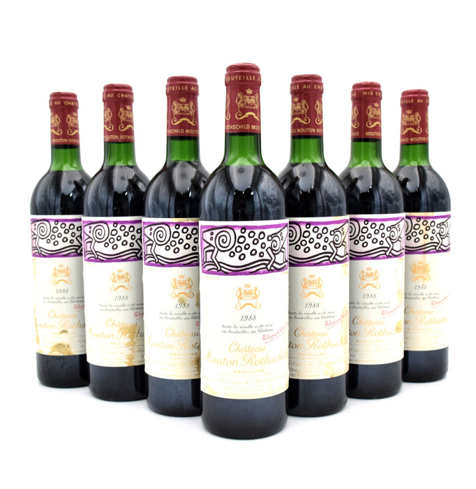 1988 Chateau Mouton Rothschild (Stained Labels)