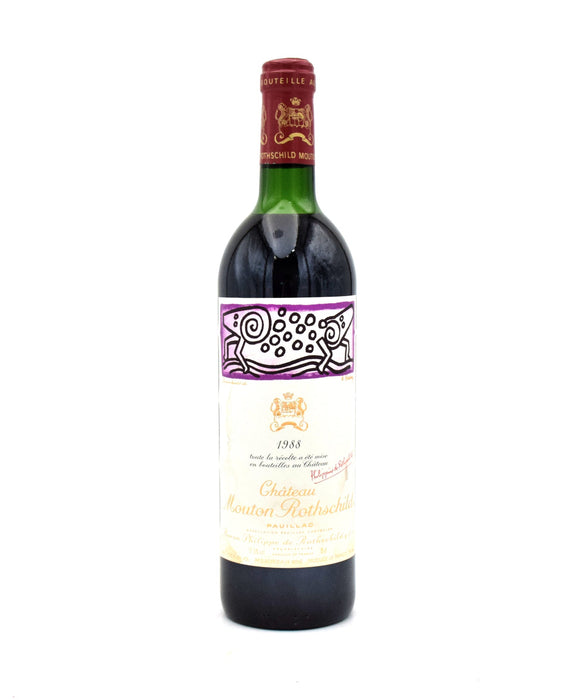 1988 Chateau Mouton Rothschild (Stained Labels)