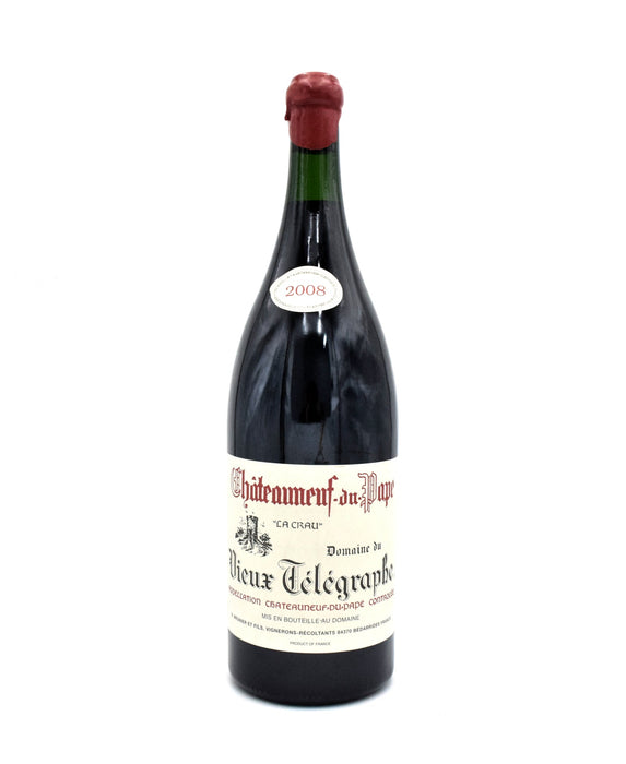 2008 Domaine du Vieux Telegraphe Chateauneuf-du-Pape La Crau (Chipped Wax) (3L)