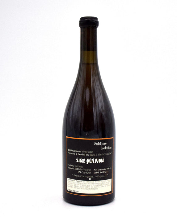 2003 Sine Qua Non Sublime Isolation White Blend