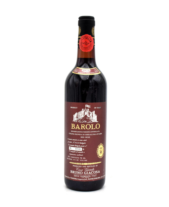 1978 Bruno Giacosa Barolo Riserva Especial Collina Rionda Serralunga d'Alba (Perfect Condition)