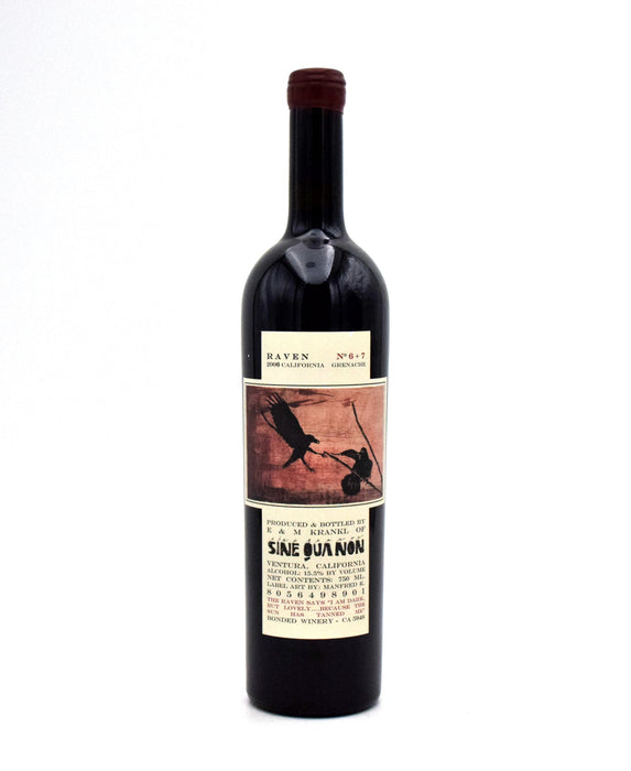 2006 Sine Qua Non Raven Series Grenache (No. 6+7)