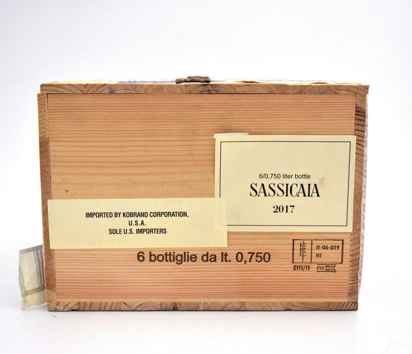 2017 Sassicaia Tenuta San Guido Bolgheri (Case of 6 Bottles)