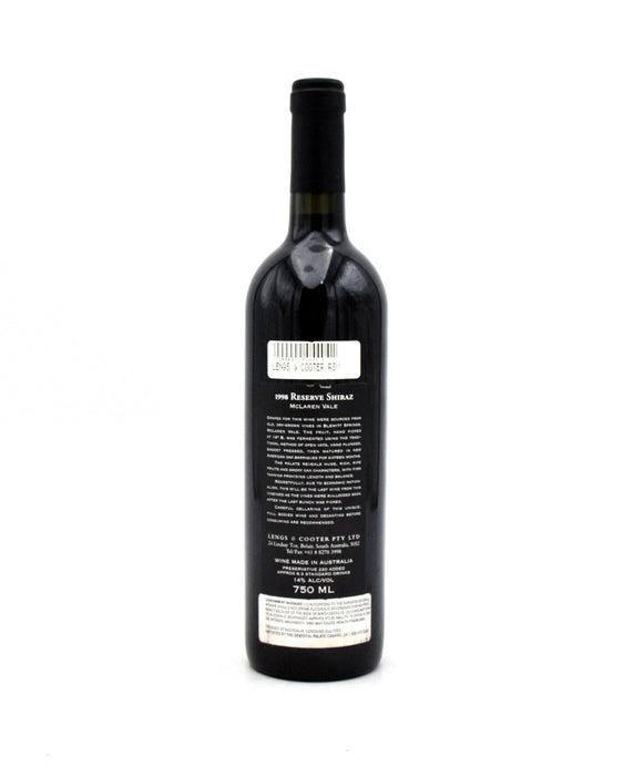 1998 Lengs & Cooter Reserve Shiraz