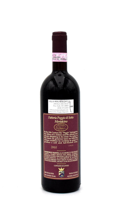 2001 Fattoria Poggio di Sotto Brunello di Montalcino DOCG