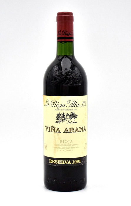 1991 La Rioja Alta S.A. Vina Arana Gran Reserva