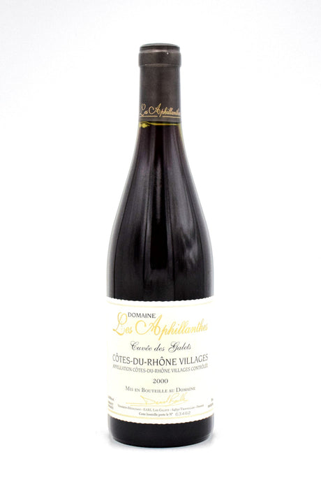 2000 Domaine Les Aphillanthes Cotes du Rhone Villages Plan de Dieu Les Galets