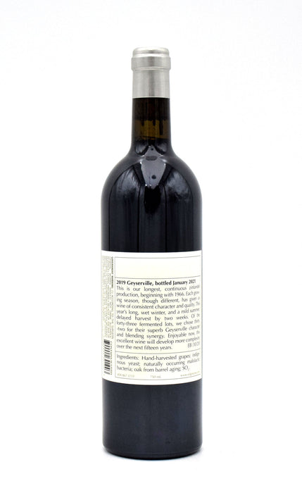 2019 Ridge Vineyards Geyserville