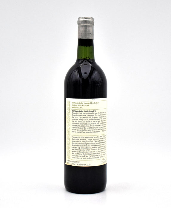 1988 Ridge Vineyards Monte Bello