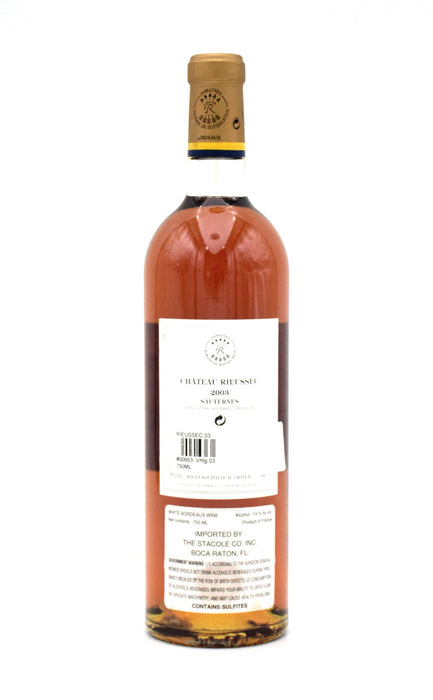 2003 Chateau Rieussec