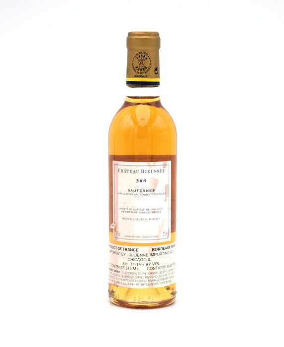 2005 Chateau Rieussec (375ML) (slightly stained Labels)