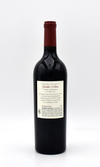 2018 Schrader Cellars RBS Beckstoffer To Kalon Cabernet Sauvignon
