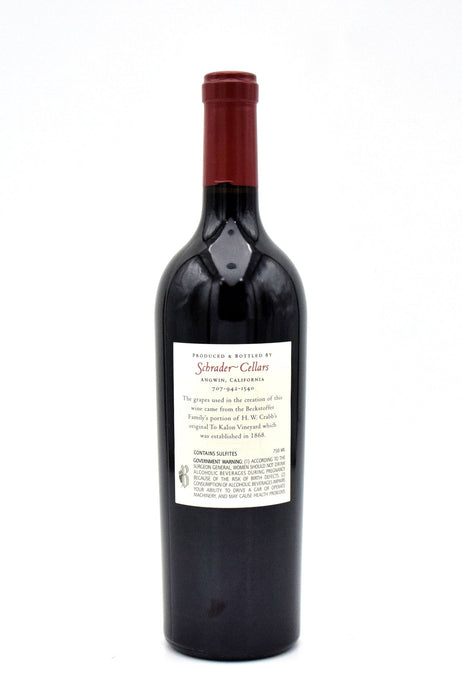 2019 Schrader Cellars RBS Beckstoffer To Kalon Vineyard Cabernet Sauvignon
