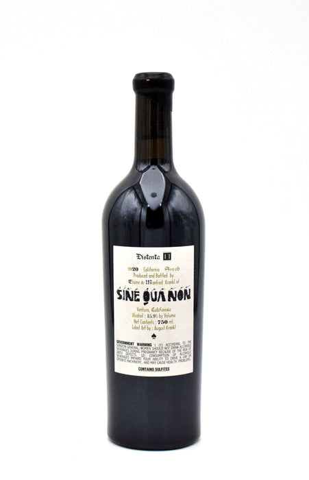 2020 Sine Qua Non Distenta II Syrah