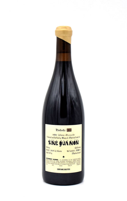 2021 Sine Qua Non Distenta III Grenache