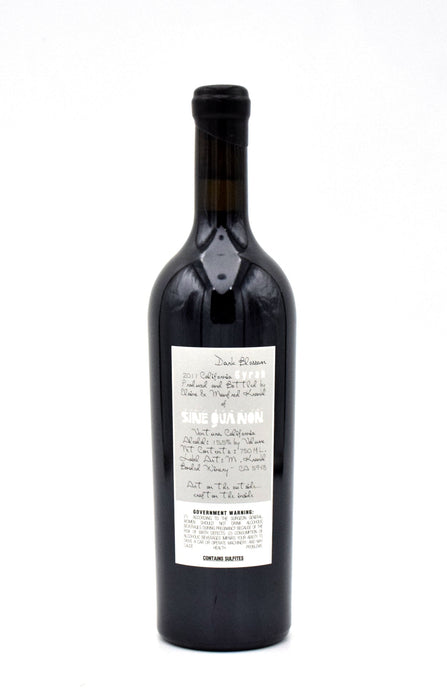 2011 Sine Qua Non Dark Blossom Syrah
