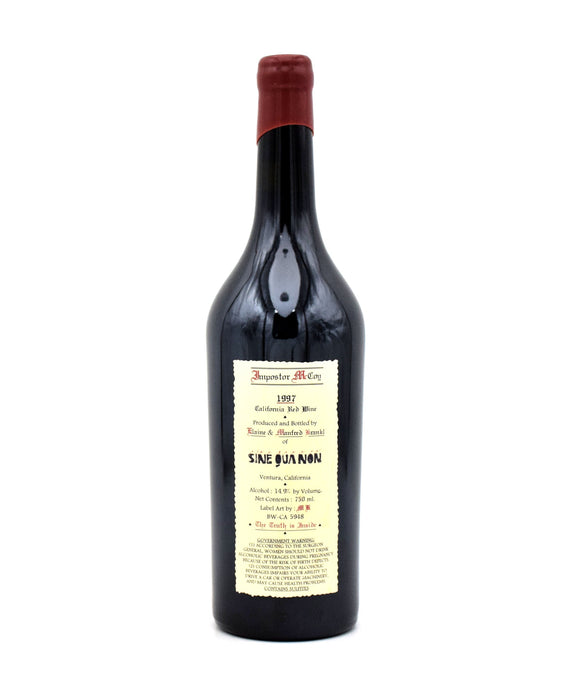 1997 Sine Qua Non Imposter McCoy Syrah