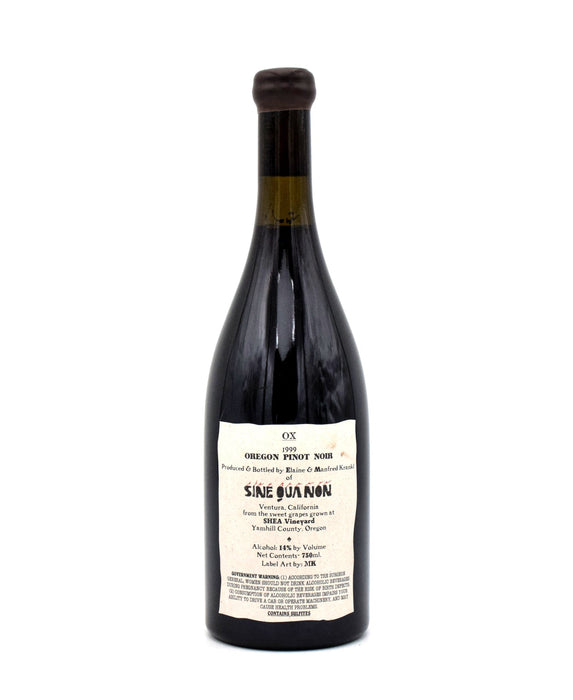 1999 Sine Qua Non 'Ox' Pinot Noir