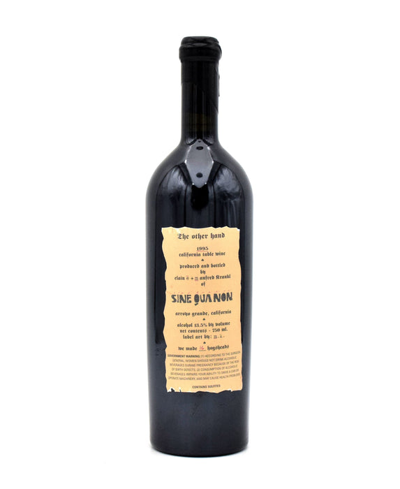 1995 Sine Qua Non 'The Other Hand' Syrah