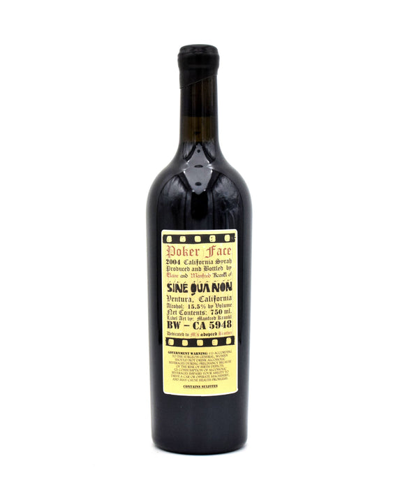 2004 Sine Qua Non 'Poker Face' Syrah