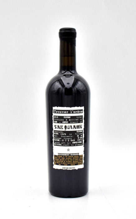2015 Sine Qua Non Trouvere L'arone Syrah
