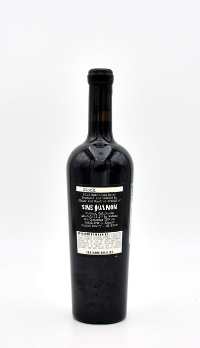 2012 Sine Qua Non Stock Syrah