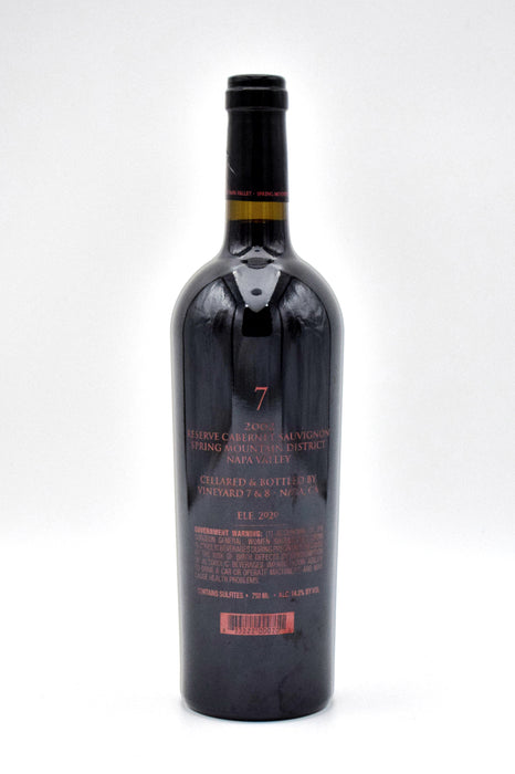 2002 'Vineyard 7' Spring Mountain District Cabernet Sauvignon