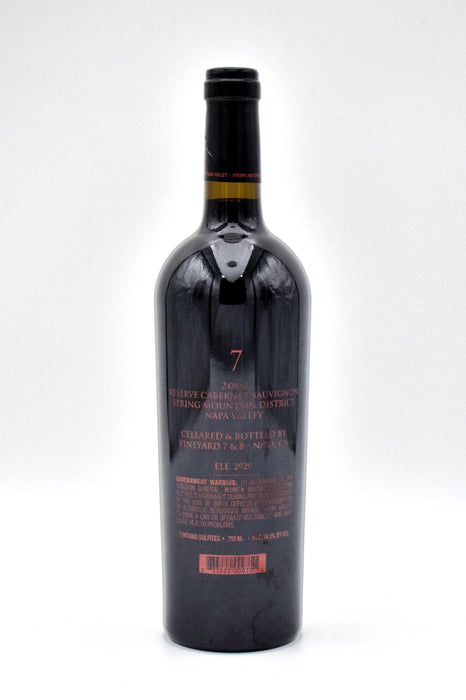 2002 'Vineyard 7' Spring Mountain District Cabernet Sauvignon